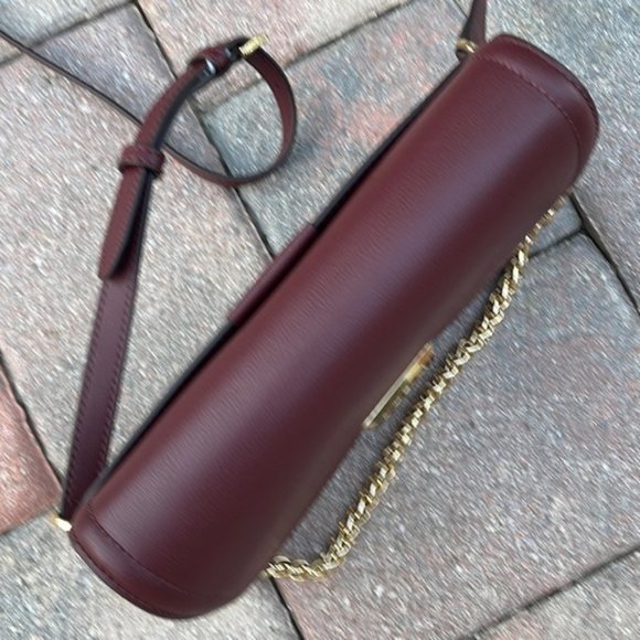 Michael Kors Sonia Medium Leather Shoulder Bag Merlot - Picture 15 of 16